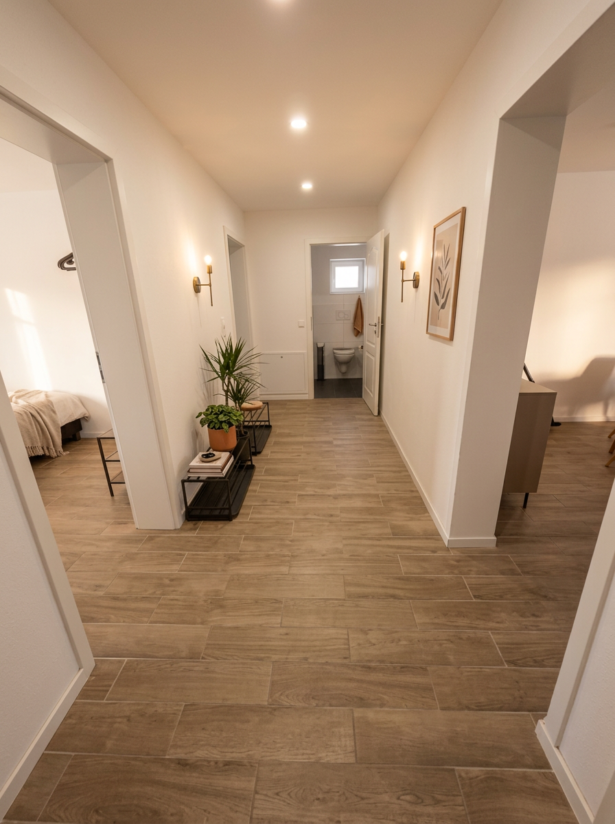 Heller Flur im Gästehaus Casita 2